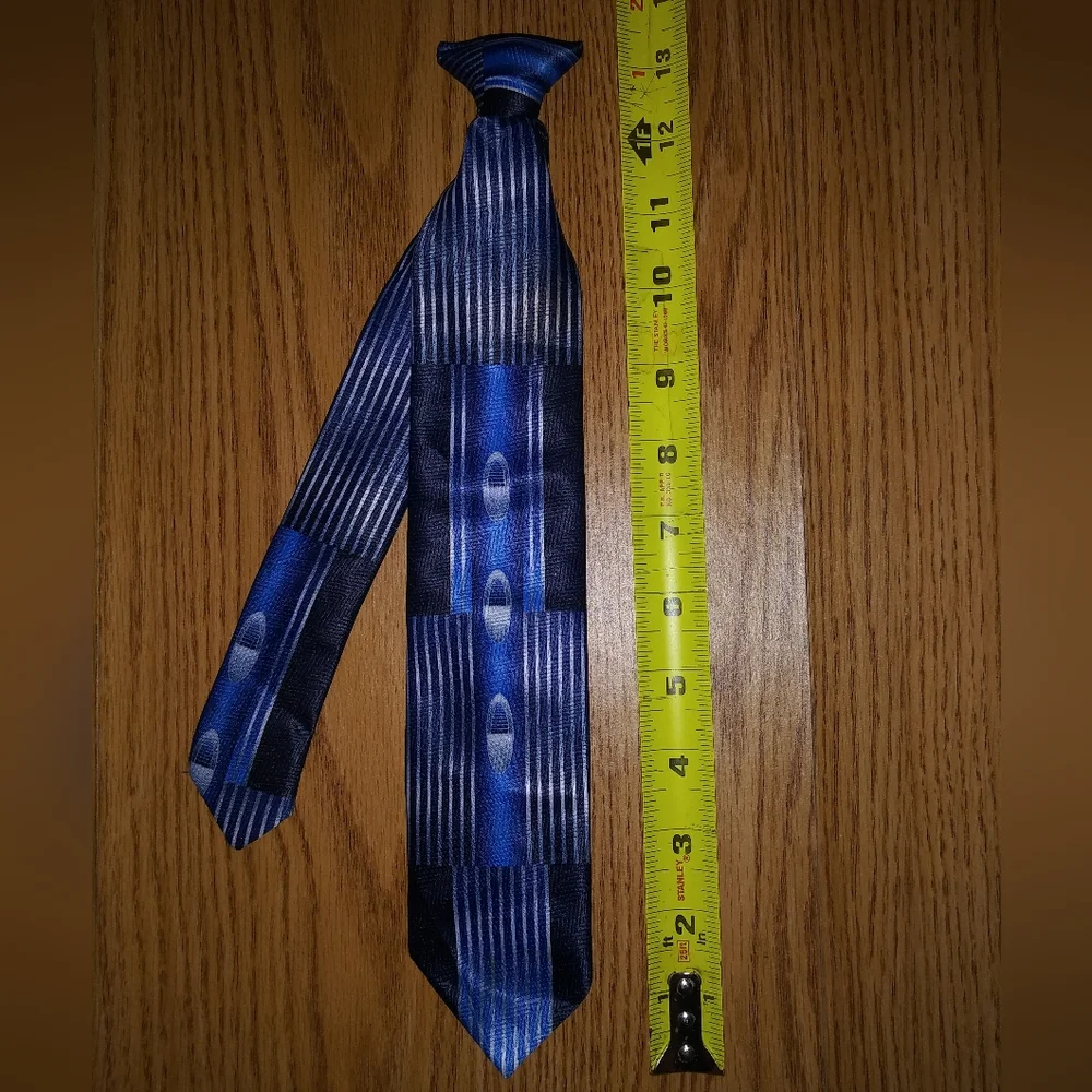 🖤3 for$15 Boys blue tie by George - blue - 6-8t